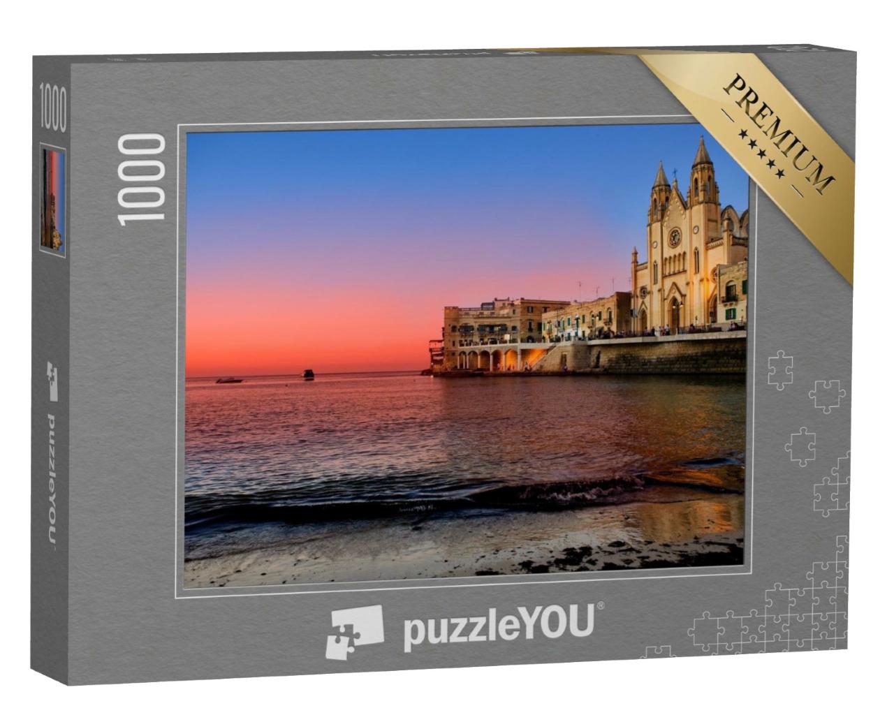 Puzzle de 1000 pièces « Baie de St Julian's à Malte »