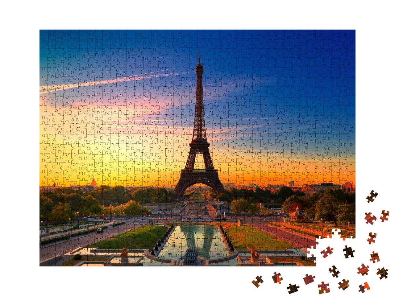 Puzzle de 1000 pièces « Lever de soleil à Paris »