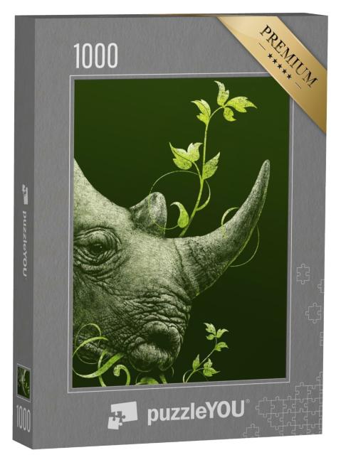 Puzzle de 1000 pièces « Rhinocéros »