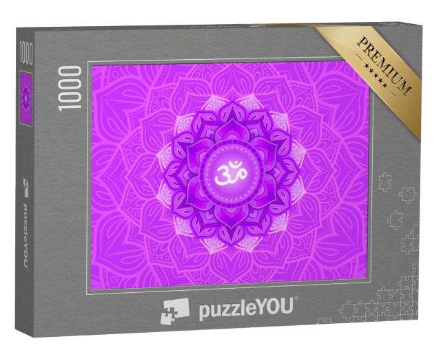 Puzzle de 1000 pièces « Sahasrara, symbole du chakra couronne : mandala coloré »