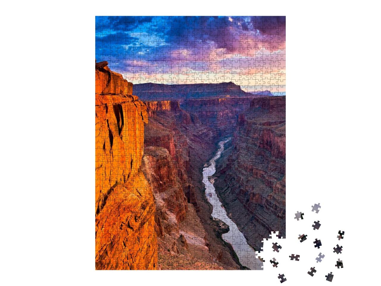 Puzzle de 1000 pièces « Point de vue de Toroweap dans le parc national du Grand Canyon »