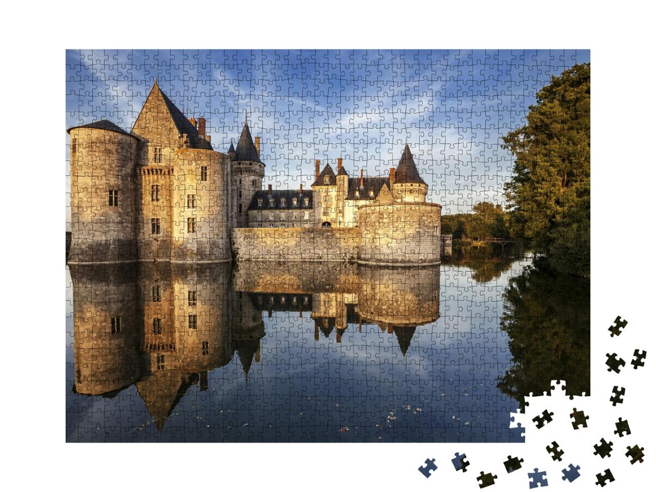 Puzzle de 1000 pièces « Sully-sur-loire, France : château dans la vallée de la Loire »