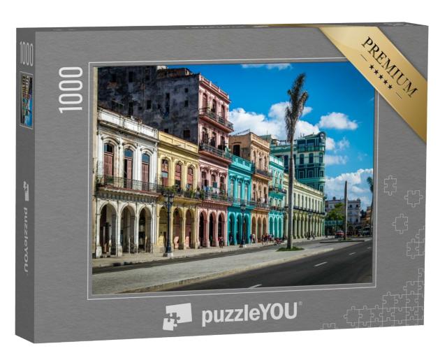 Puzzle de 1000 pièces « Rue de la vieille ville de La Havane »
