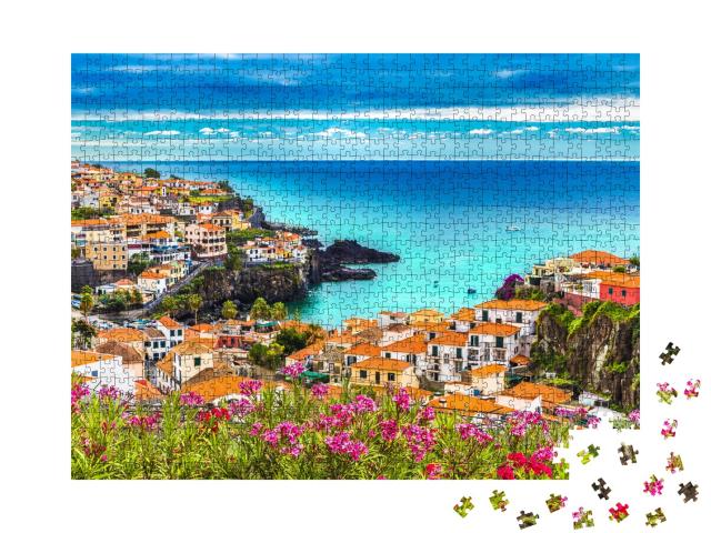 Puzzle de 1000 pièces « Panoramablick über Camara de Lobos, Insel Madeira, Portugal »