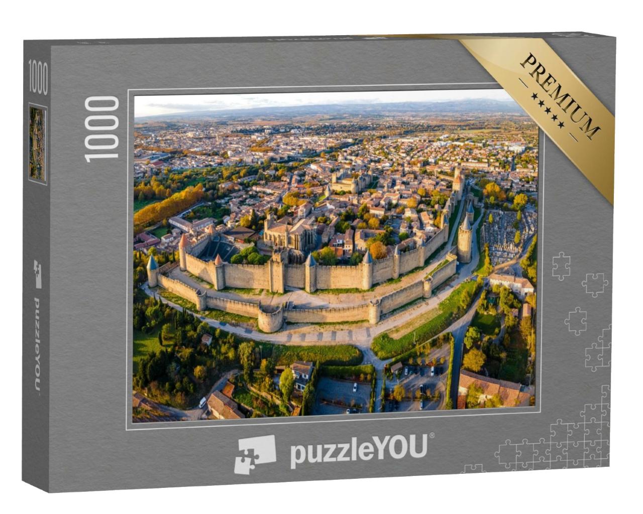 Puzzle de 1000 pièces « Vue aérienne de Carcassonne »
