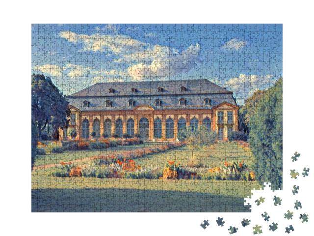 Puzzle de 1000 pièces « dans le style de Paul-Cezanne - Altes Haus à Darmstadt, Hesse, Allemagne »