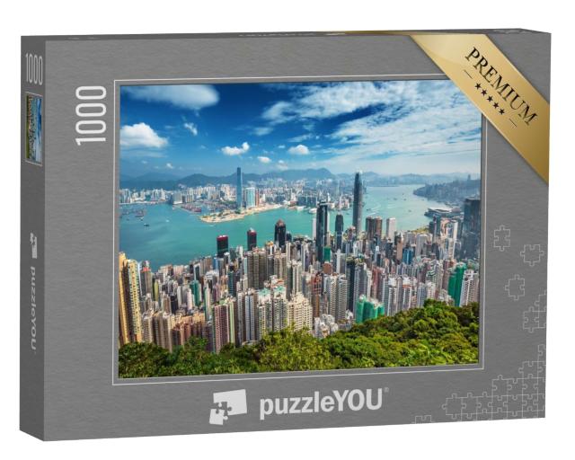 Puzzle de 1000 pièces « Hong Kong, vue depuis le mont Victoria Peak »