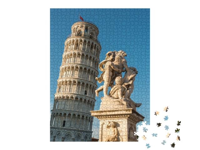 Puzzle de 1000 pièces « Le Campo Santo à Pise ou la tour penchée »
