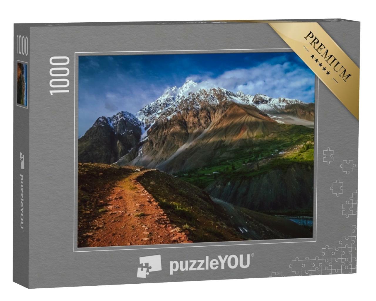 Puzzle de 1000 pièces « Paysage montagneux fascinant au col de Shandur, Pakistan »
