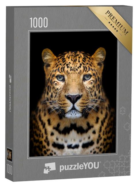 Puzzle de 1000 pièces « Gros plan sur un léopard »