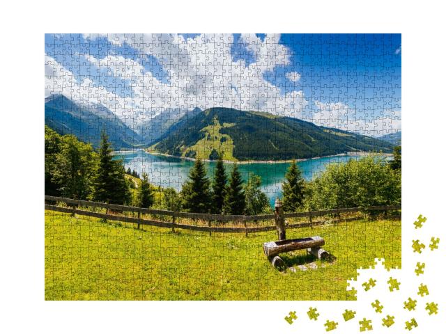 Puzzle de 1000 pièces « Barrage de Durlassboden, commune de Gerlos dans le Zillertal »