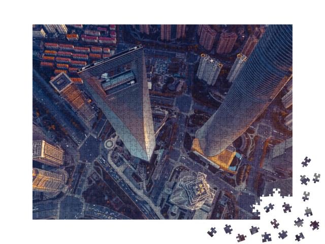 Puzzle de 1000 pièces « Gratte-ciel à Shanghai »