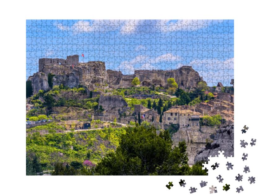 Puzzle de 1000 pièces « Les Baux-de-Provence Village rocheux dans les Alpilles, Provence, France »