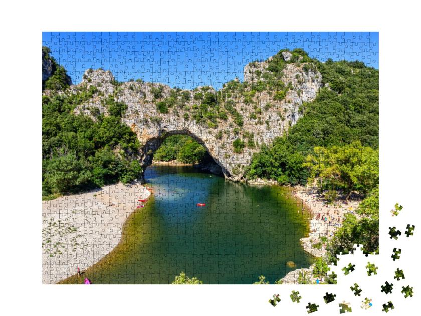 Puzzle de 1000 pièces « L'incroyable Pont D'Arc sur l'Ardèche, France »