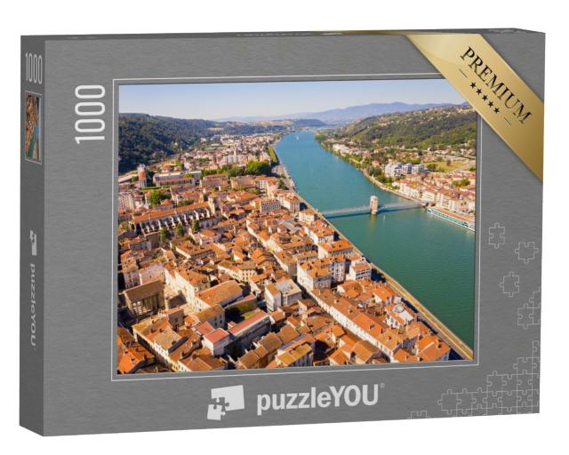 Puzzle de 1000 pièces « Vienne au bord du Rhône »