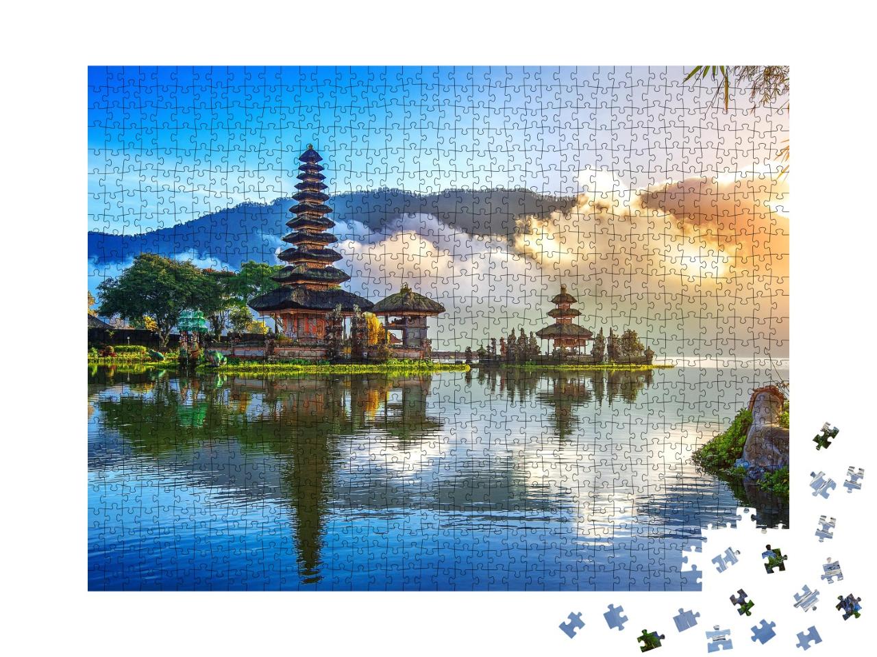 Puzzle de 1000 pièces « Célèbre temple de Bali, Indonésie »