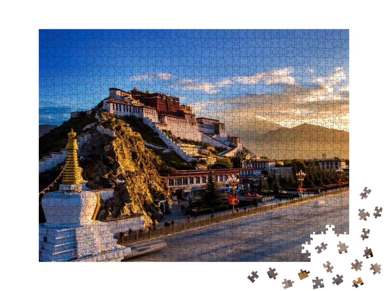 Puzzle de 1000 pièces « Palais Potala, ancien palais du Dalaï Lama »