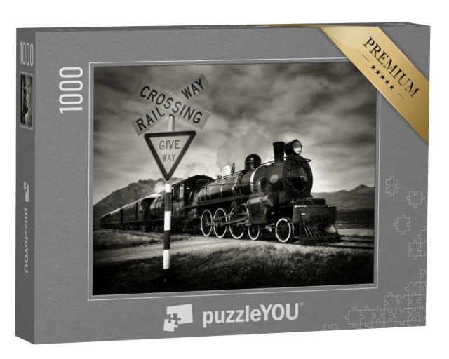 Puzzle de 1000 pièces « Ancienne locomotive à vapeur, Kingston, Nouvelle-Zélande »