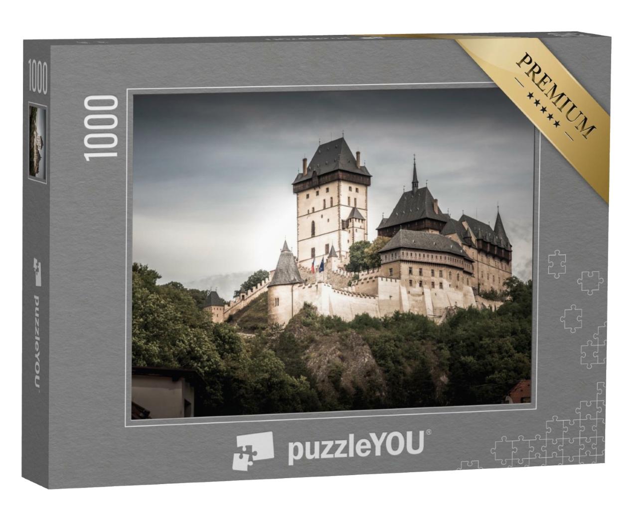 Puzzle de 1000 pièces « Château de Karlstein, un grand château gothique, Bohême centrale, République tchèque »