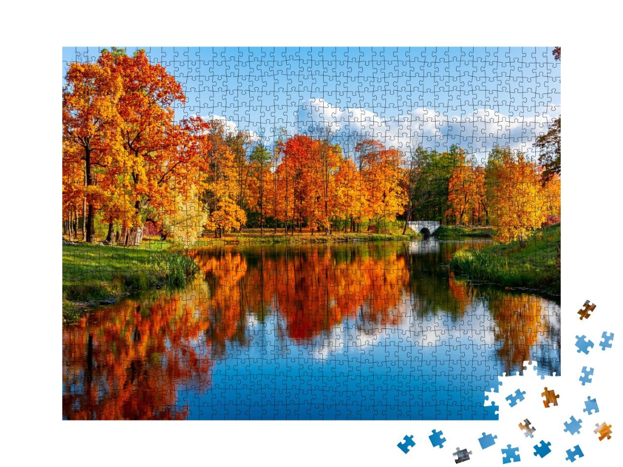 Puzzle de 1000 pièces « Parc Alexandre en automne, Saint-Pétersbourg, Russie »