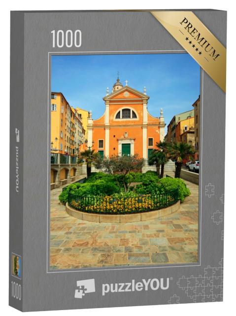Puzzle de 1000 pièces « Maisons et cathédrale d'Ajaccio, Corse du Sud »