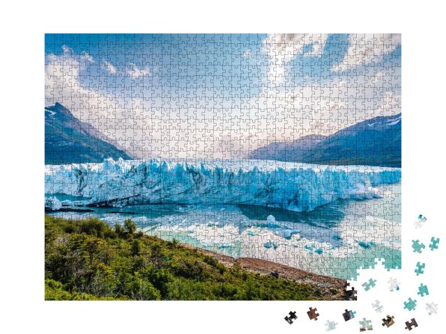 Puzzle de 1000 pièces « Glace au glacier Perito Moreno, Patagonie, Argentine »