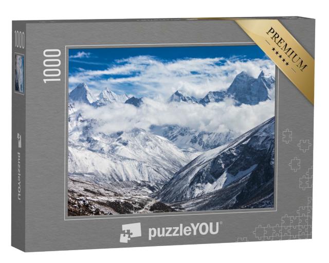 Puzzle de 1000 pièces « Montagnes sauvages dans la région de l'Everest, Himalaya, Népal oriental »