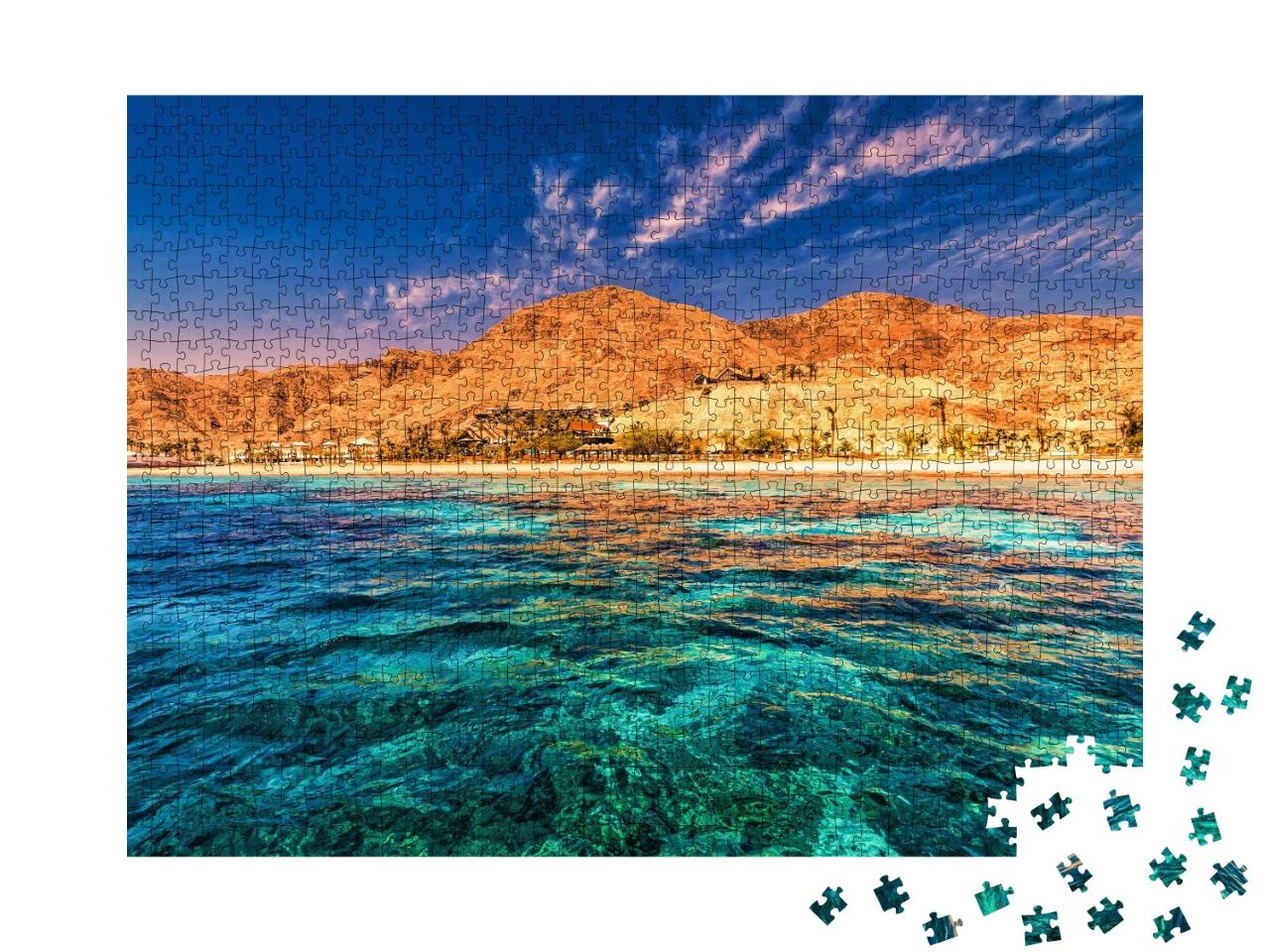 Puzzle de 1000 pièces « Les montagnes derrière la mer Rouge »