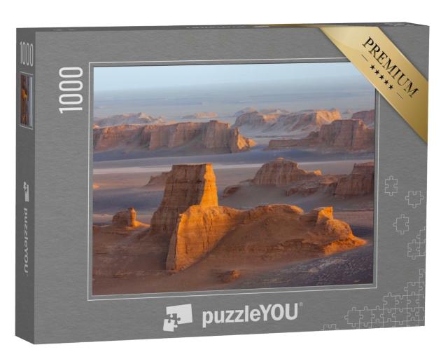 Puzzle de 1000 pièces « Tours de sable des Kaluts dans le désert de Dasht-e-Lut, Iran »