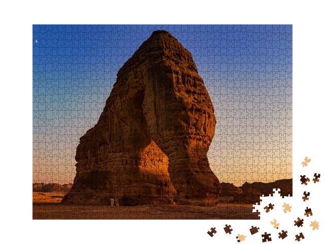 Puzzle de 1000 pièces « Le rocher de l'éléphant, Al Ula, ouest de l'Arabie saoudite »