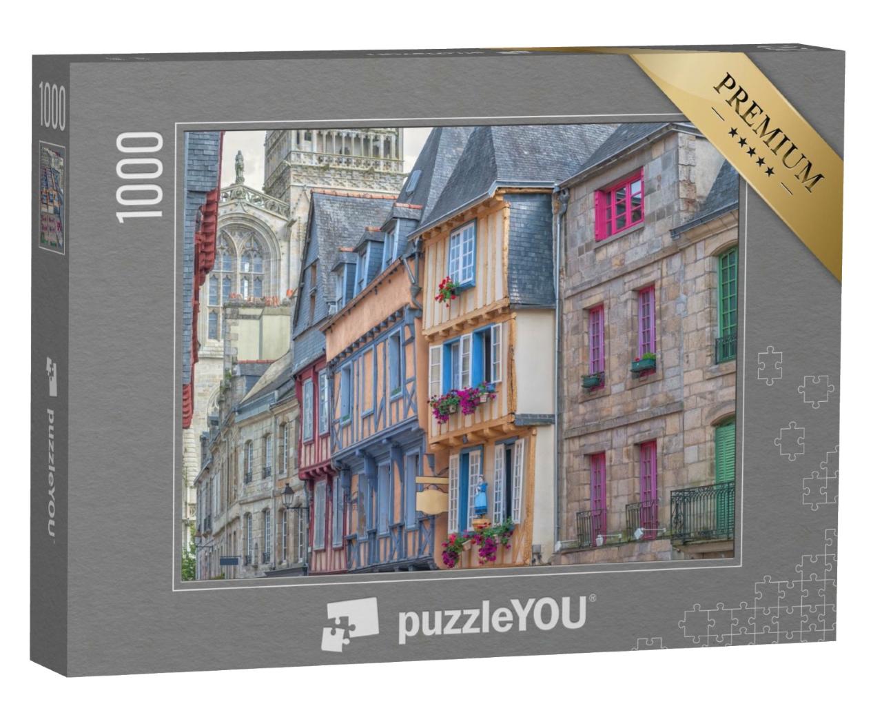 Puzzle de 1000 pièces « Ancienne ville française de Quimper, France »