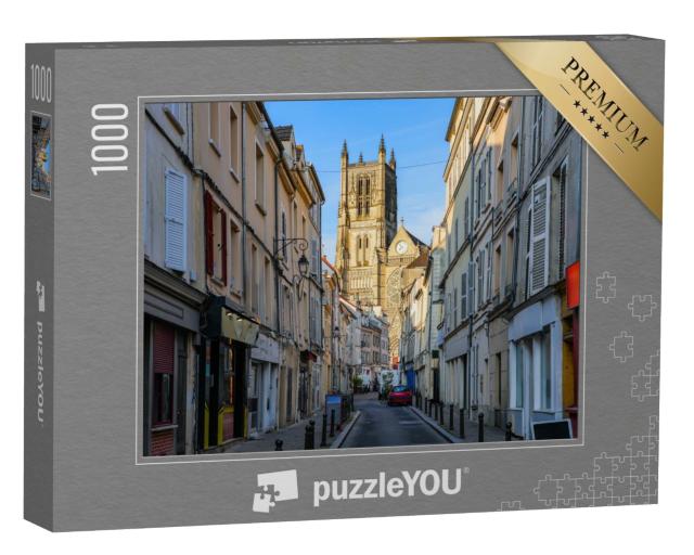 Puzzle de 1000 pièces « La cathédrale Saint-Étienne de Meaux au soleil »