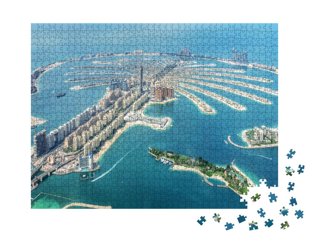 Puzzle de 1000 pièces « Dubai Palm Jumeirah, Émirats arabes unis »