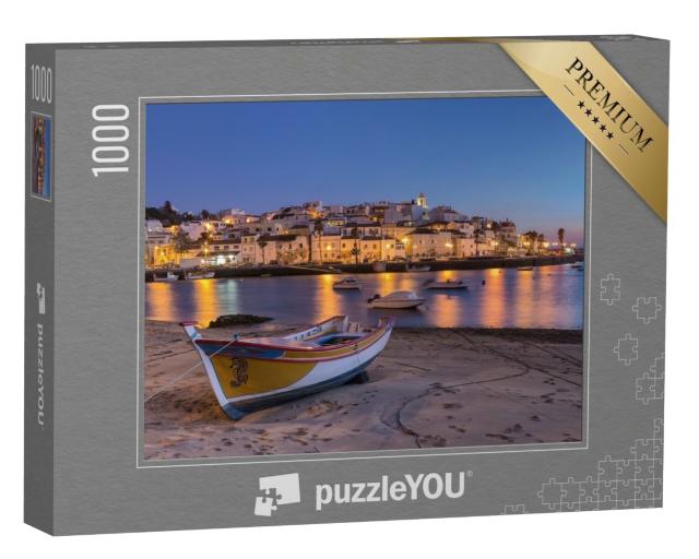 Puzzle de 1000 pièces « Coucher de soleil dans la baie de Ferragudo, Portimao »