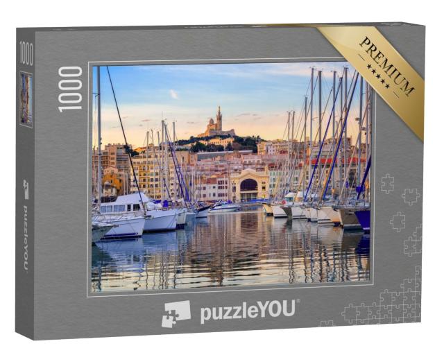 Puzzle de 1000 pièces « Yachts dans l'eau au large de Marseille, France »