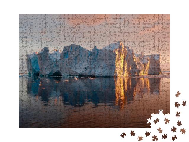 Puzzle de 1000 pièces « Iceberg se reflétant dans l'eau, Antarctique »
