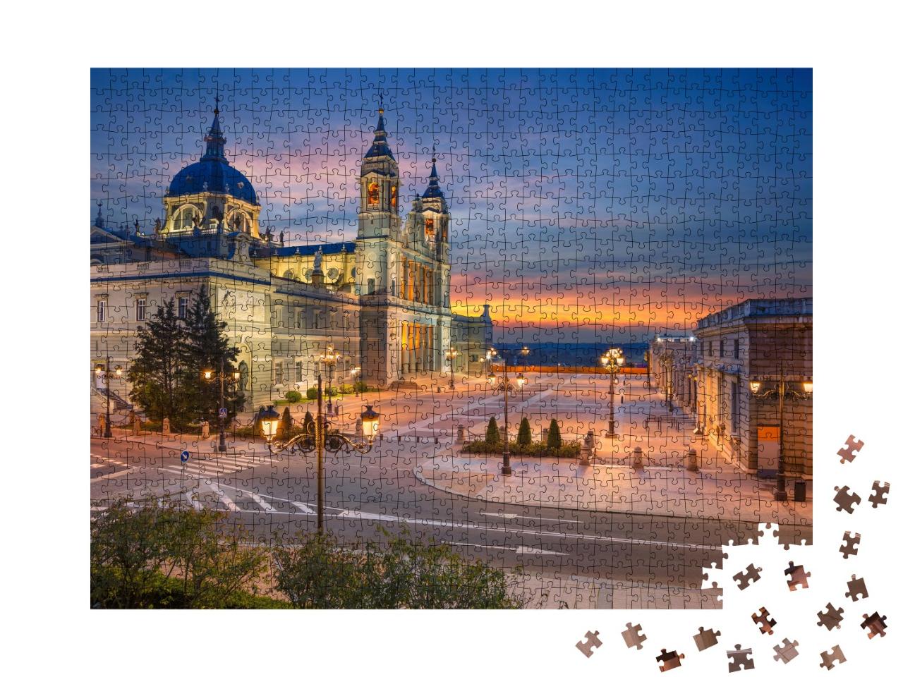 Puzzle de 1000 pièces « Santa Maria la Real de La Almudena, Madrid, Espagne »