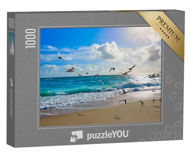 Puzzle de 1000 pièces « Mouettes à Palm Beach, Floride, États-Unis »