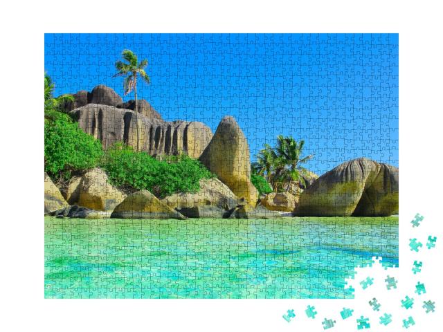 Puzzle de 1000 pièces « Côte exotique de l'océan Indien »