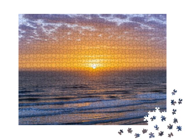Puzzle de 1000 pièces « Lever de soleil sur l'océan Atlantique, Floride, États-Unis »