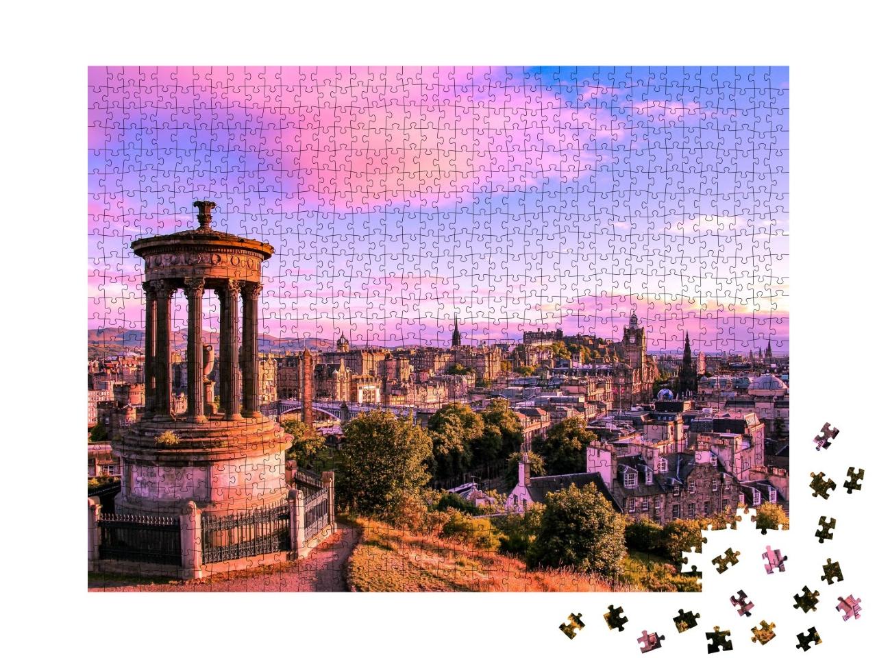 Puzzle de 1000 pièces « Skyline d'Édimbourg, Écosse »