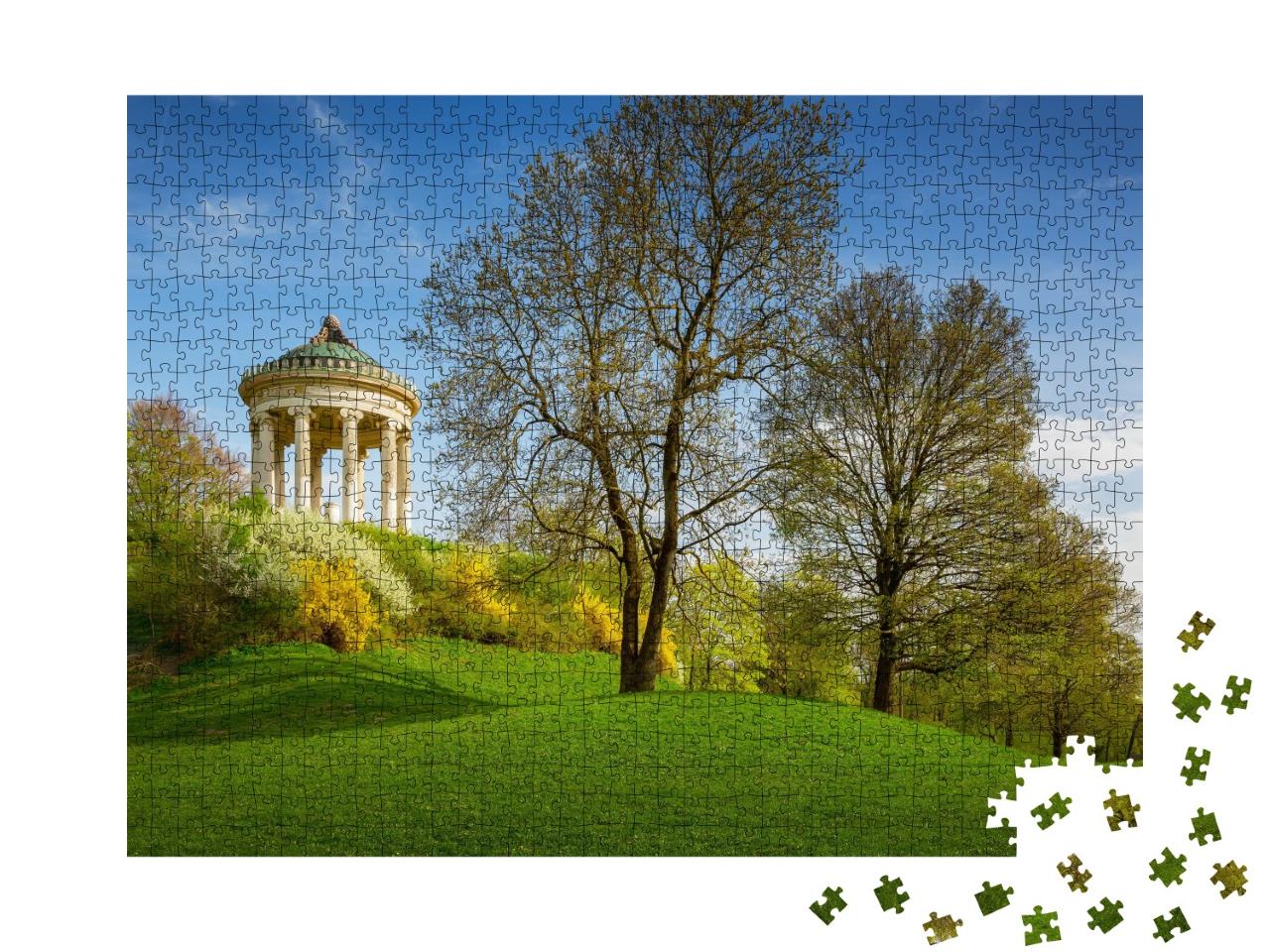 Puzzle de 1000 pièces « Temple de Monopteros dans le Jardin anglais, Munich »