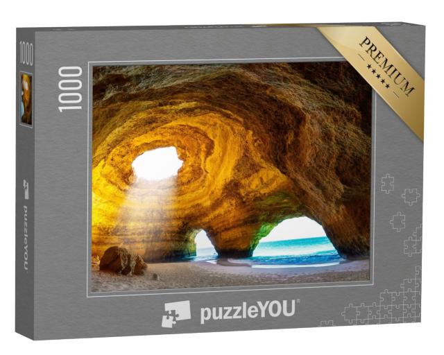 Puzzle de 1000 pièces « Incroyable grotte de Benagil, Algarve, Portugal »