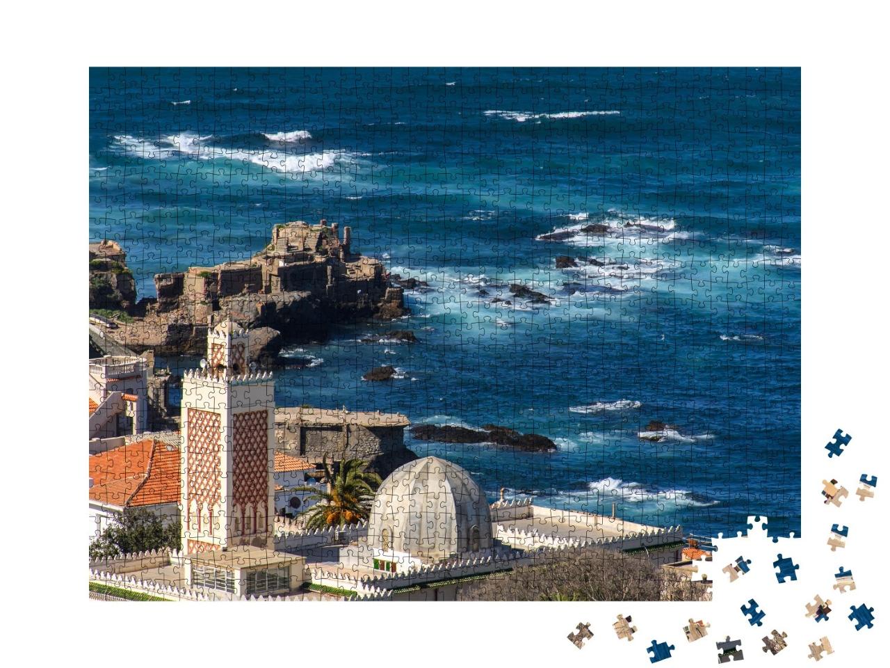 Puzzle de 1000 pièces « Alger, capitale de l'Algérie sur la côte méditerranéenne »