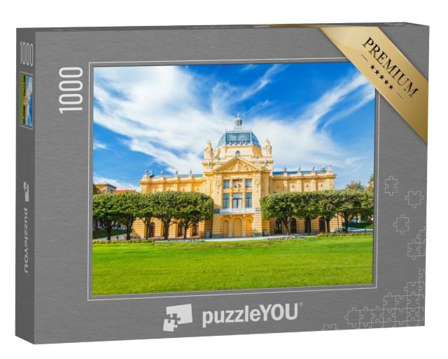 Puzzle de 1000 pièces « Pavillon d'art à Zagreb, Croatie »