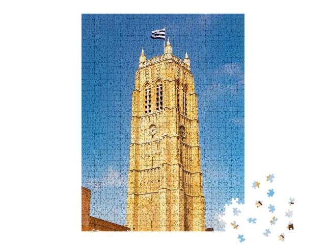 Puzzle de 1000 pièces « Dunkerque, ville du nord de la France, ancien clocher »