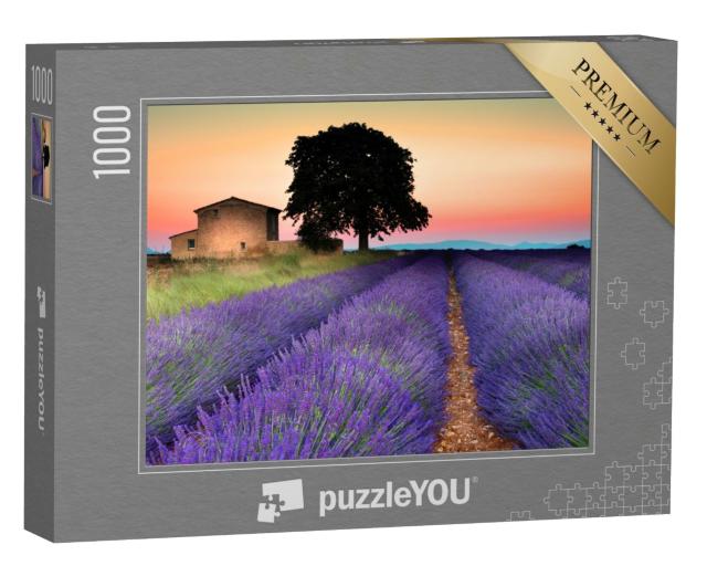 Puzzle de 1000 pièces « Coucher de soleil sur la Provence, France »