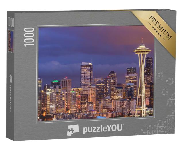 Puzzle de 1000 pièces « Skyline de Seattle, Washington, États-Unis »