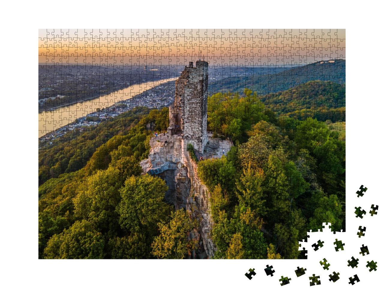 Puzzle de 1000 pièces « Drachenfels sur le Rhin près de Bonn »
