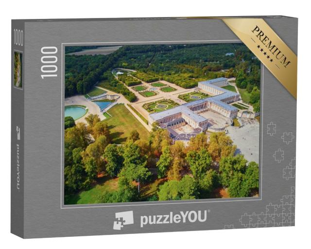 Puzzle de 1000 pièces « Vue aérienne du château du Grand Trianon dans les jardins de Versailles près de Paris, France »